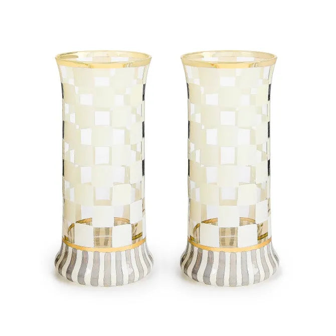 Carnival White Highball Glass, Set of 2