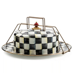 Wild Rose White Cake Carrier