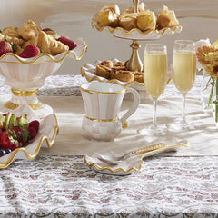 Violet Check Ceramic Mug