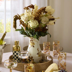 Wild Rose Brown Tall Vase