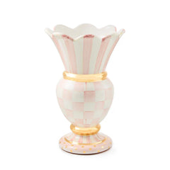 Violet Check Ceramic Great Vase