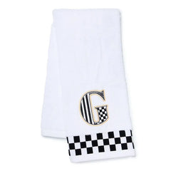 Monogram "G" Check Hand Towel